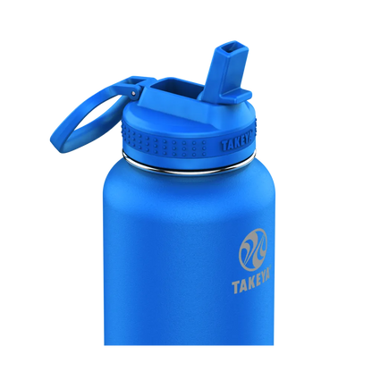Customized Actives Water Bottle Straw Lid 40 oz Water Bottles from Takeya 