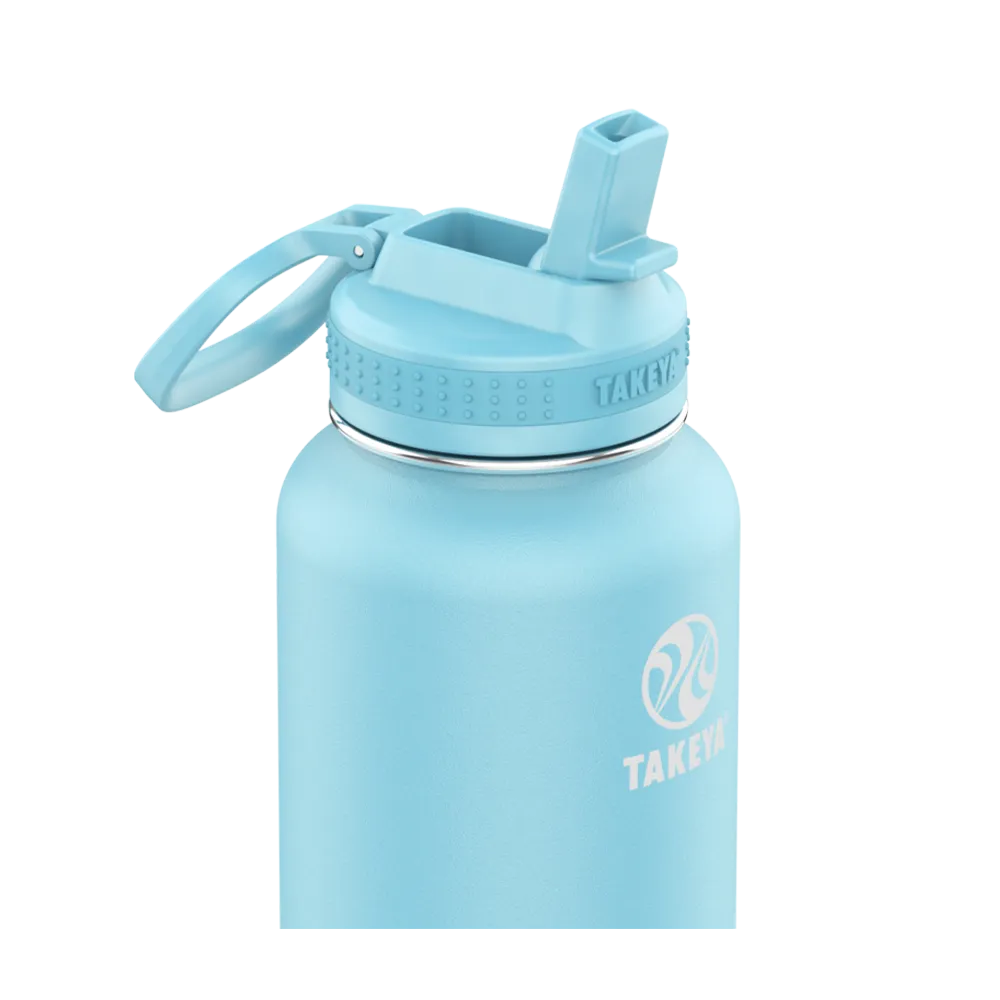 Customized Actives Water Bottle Straw Lid 40 oz Water Bottles from Takeya 