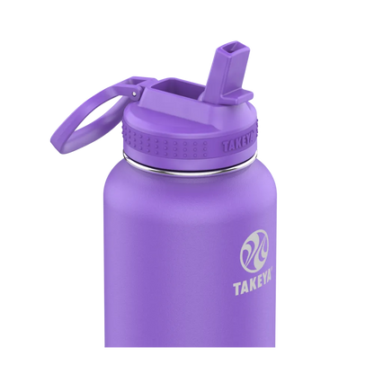 Customized Actives Water Bottle Straw Lid 40 oz Water Bottles from Takeya 