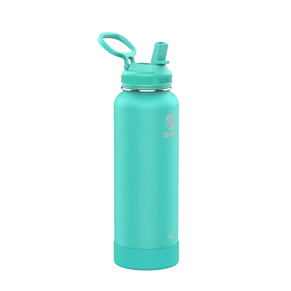 Customized Actives Water Bottle Straw Lid 40 oz Water Bottles from Takeya 