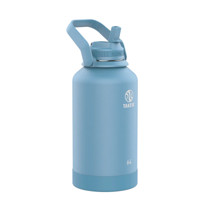 Customized Actives Water Bottle Straw Lid 64 oz Water Bottles from Takeya 