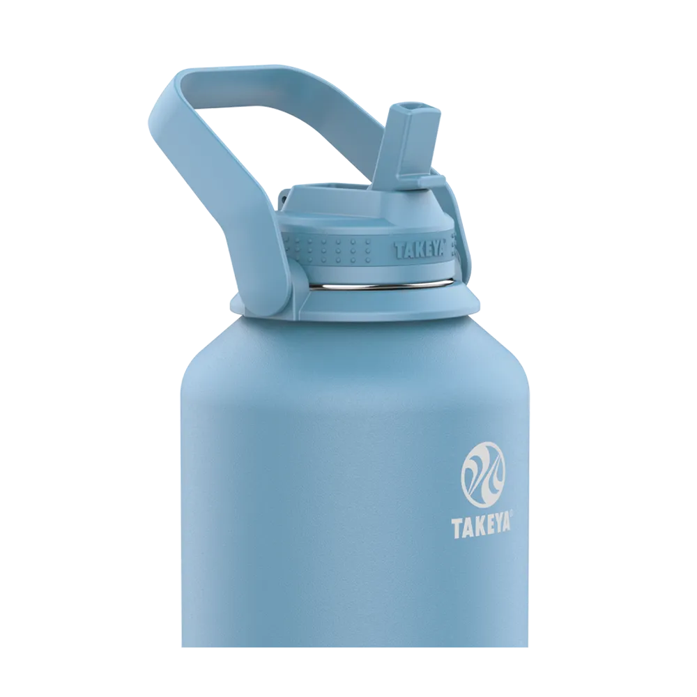 Customized Actives Water Bottle Straw Lid 64 oz Water Bottles from Takeya 