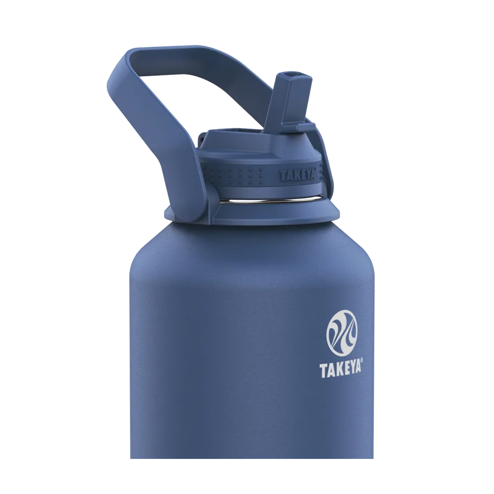 Customized Actives Water Bottle Straw Lid 64 oz Water Bottles from Takeya 