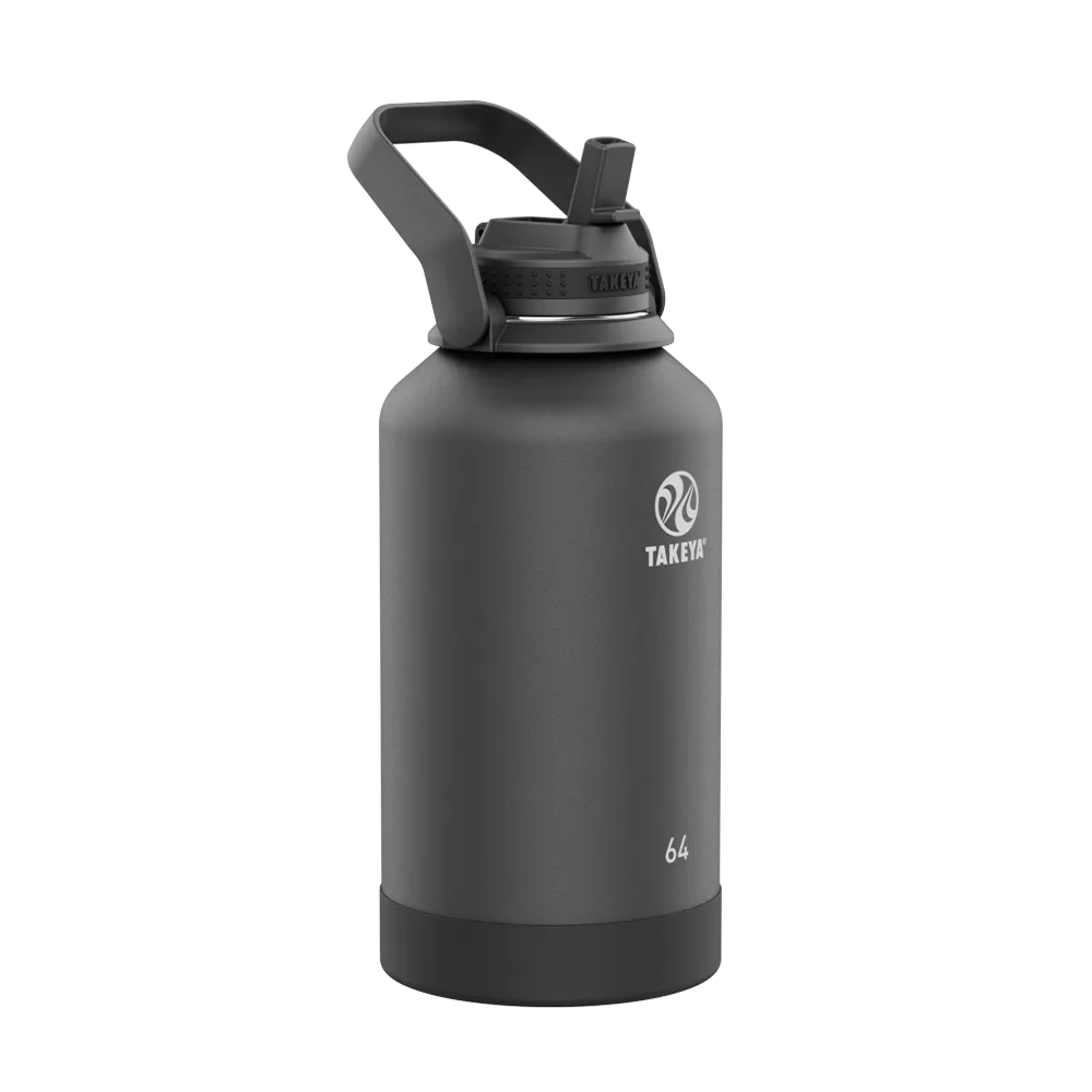 Customized Actives Water Bottle Straw Lid 64 oz Water Bottles from Takeya 