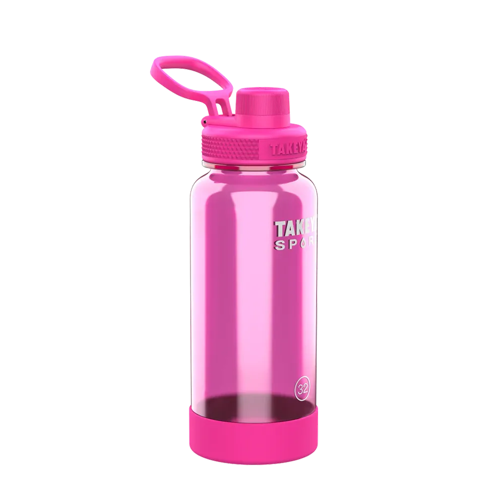 Customized Tritan Sport Water Bottle Spout Lid 32 oz Water Bottles from Takeya 