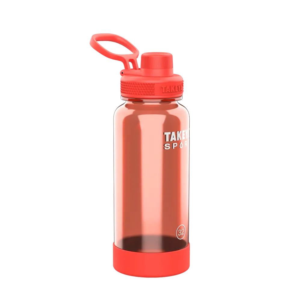Customized Tritan Sport Water Bottle Spout Lid 32 oz Water Bottles from Takeya 