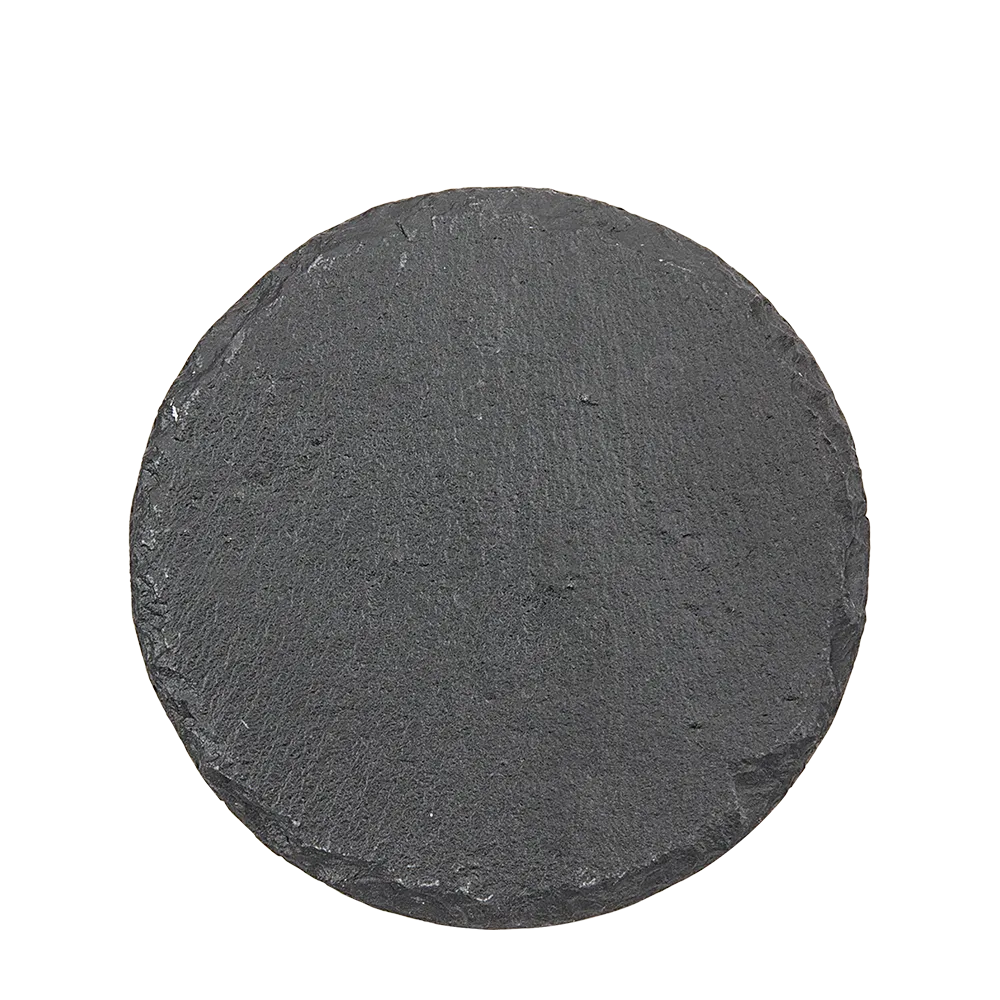 4 inch round slate coaster