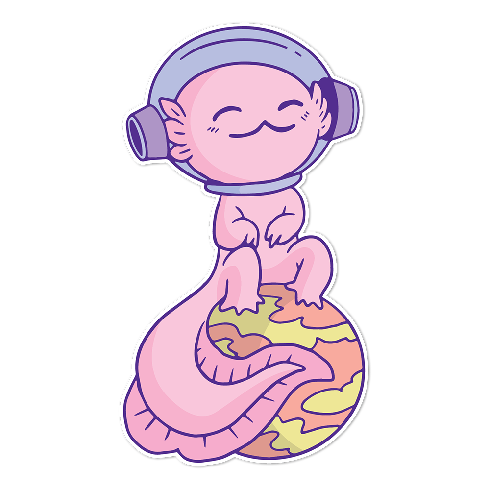 Customized Space Baby Axolotl Sticker Pack Sticker Pack from Custom Branding 
